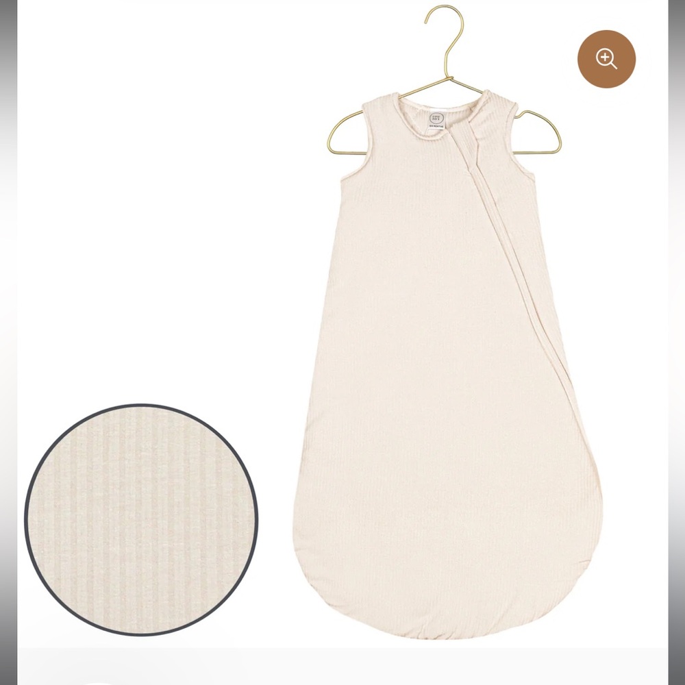 Lou Lou & Company Cove Ribbed Sleep Sack size 0-6 months cream colored